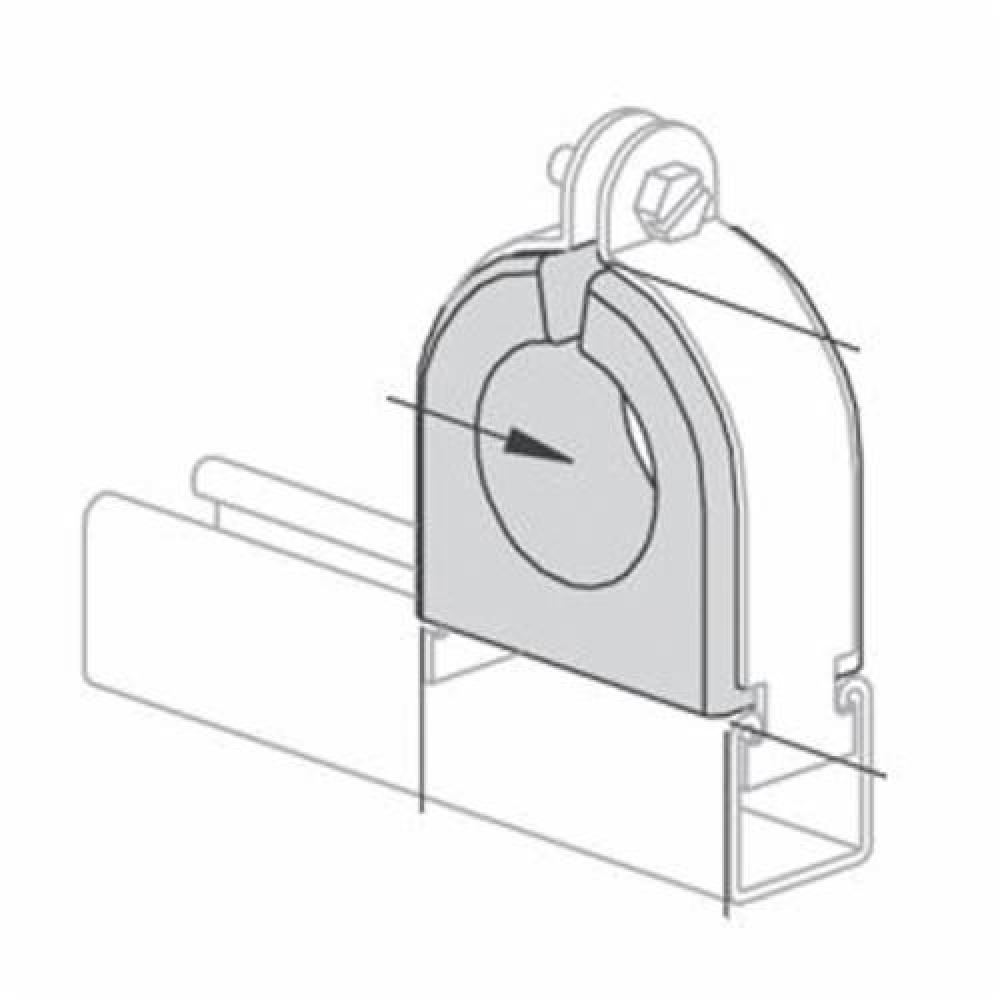 CLAMP PIPE THERMOPLASTIC ELASTOMER 1-PC
