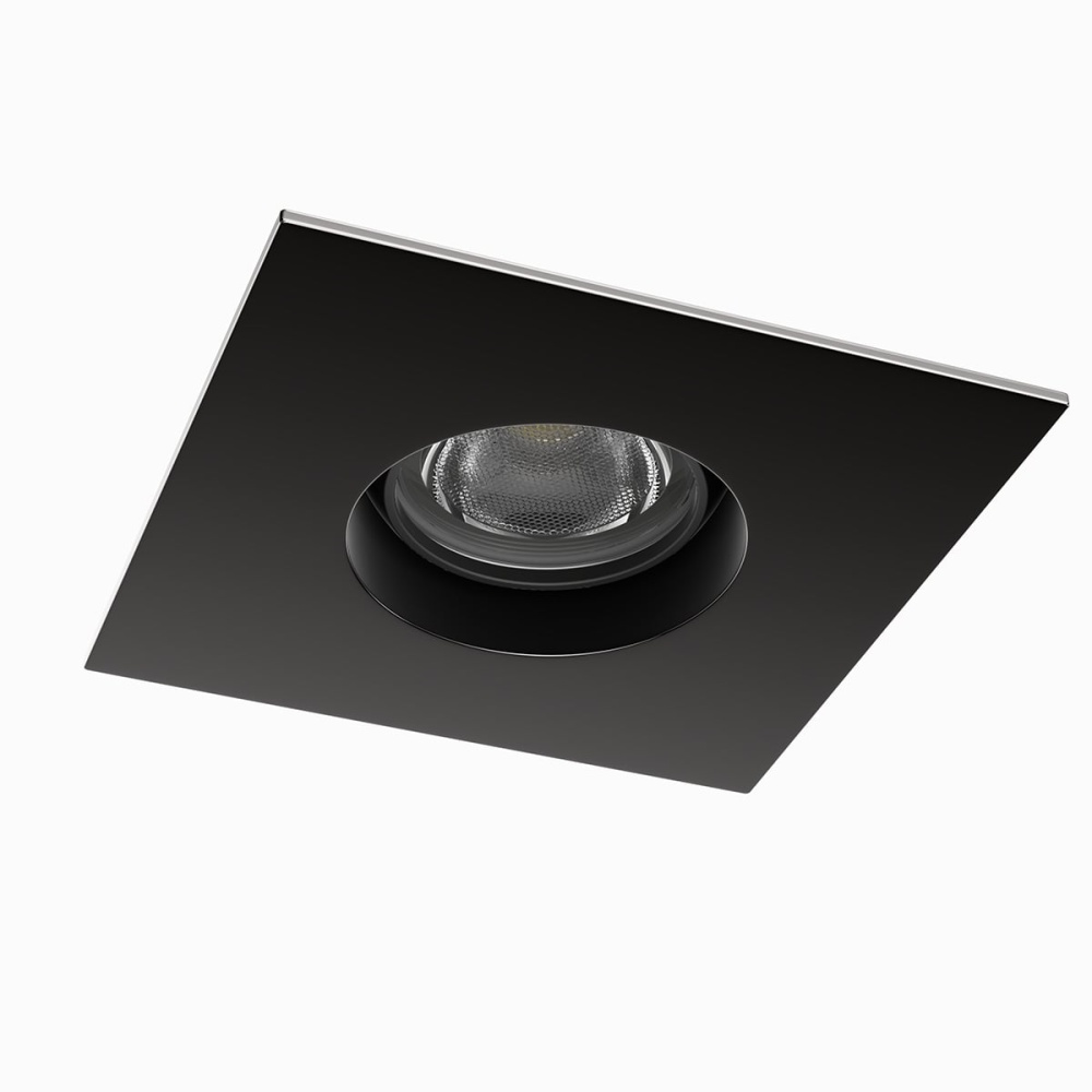 Ocularc 1.0 LED Square Open Adjustable Trim with Light Engine and New Construction or Remodel Hous