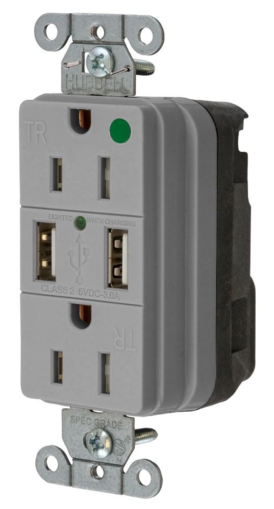 Hubbell SNAP8200USBGY