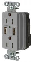 Hubbell SNAP15USBGY - Hubbell SNAP15USBGY
