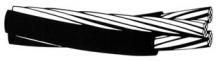 Generic Wire ZUZARA-ACSR Triplex-4/0-XLPE-CUT - ZUZARA-ACSR Triplex-4/0-XLPE - Custom Cut